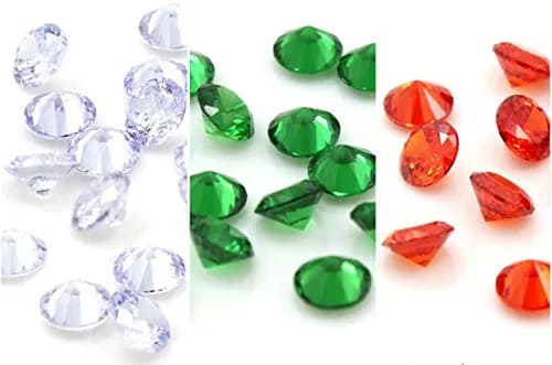 Beffy 96Pcs 5mm Round Acrylic Birthstones for Floating Memory Lockets | Colorful Zodiac Symbols thumbnail 5