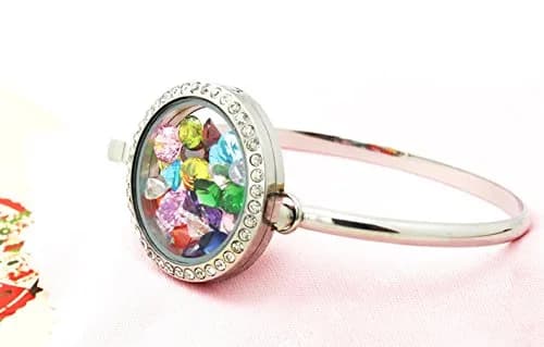 Beffy 96Pcs 5mm Round Acrylic Birthstones for Floating Memory Lockets | Colorful Zodiac Symbols thumbnail 6