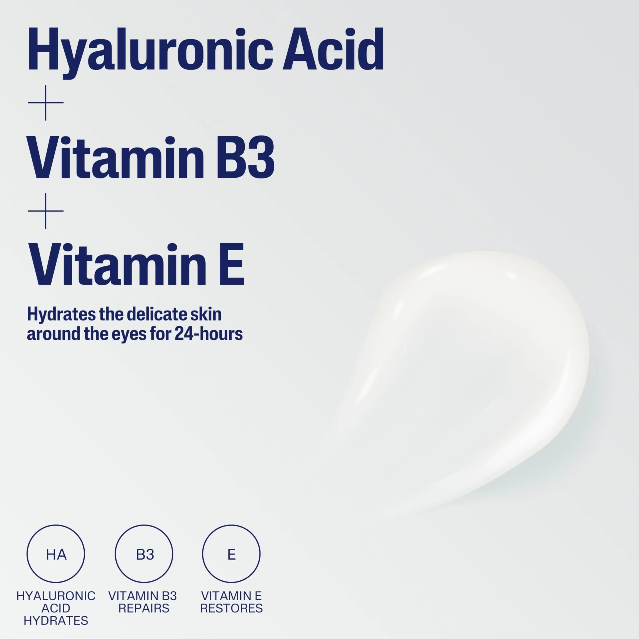 Cetaphil Hydrating Eye Gel-Cream 15ml (0.5 Fl Oz) | Hyaluronic Acid Brightening for Sensitive Skin - view 4