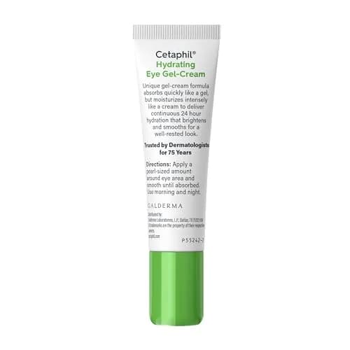 Cetaphil Hydrating Eye Gel-Cream 15ml (0.5 Fl Oz) | Hyaluronic Acid Brightening for Sensitive Skin thumbnail 8