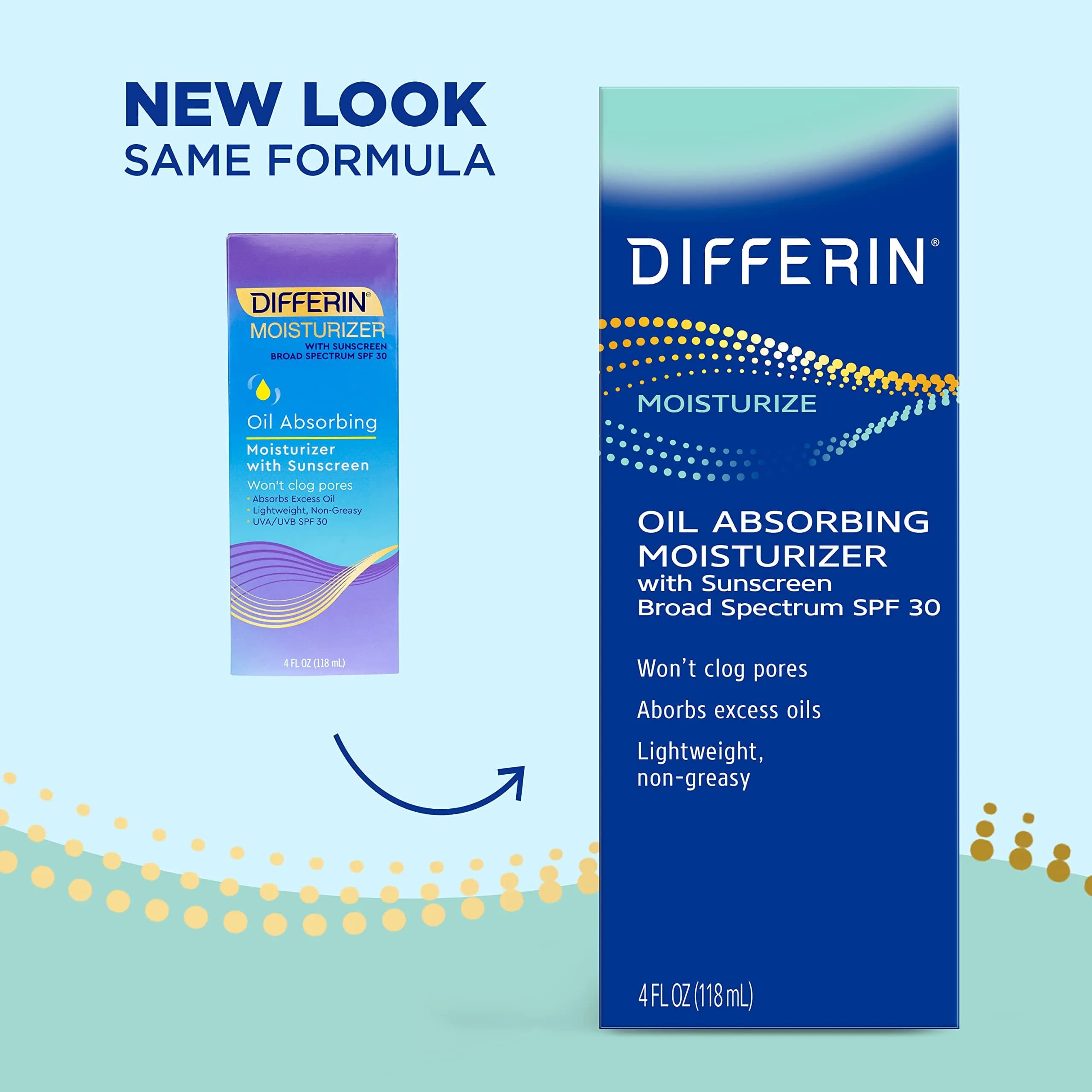 Differin Oil Absorbing Moisturizer with SPF 30, Gentle Skin Care for Acne Prone Sensitive Skin, 113g (4 Oz) - view 2