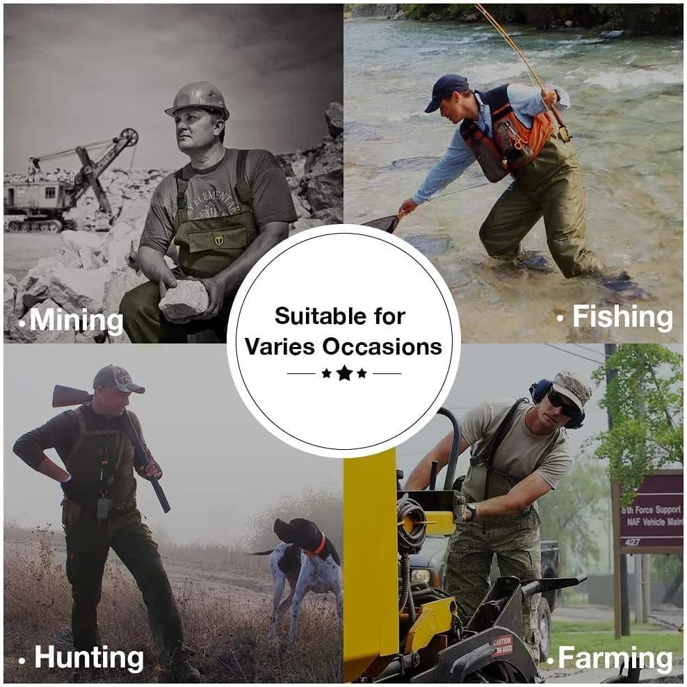 TIDEWE Chest Waders for Men Women Waterproof Fishing Waders GN M14 | Durable 420D Nylon & PVC, Lightweight & Comfortable (70-120 chars) thumbnail 5