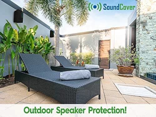 SoundCover Outdoor Speaker Covers for C-Bracket Mounts | UV50+ Water-Resistant Compact Set of 2 (10.4"H x 6.7"W x 8.3"D) thumbnail 5