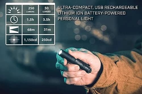 Streamlight MicroStream USB Rechargeable LED Flashlight 250 Lumens | Compact, Durable & Water-Resistant thumbnail 6