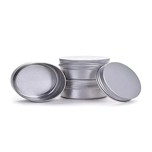 Hulless 12 Pack 1 Ounce (30 ml) Aluminum Tin Jars with Screw Lids | Refillable Cosmetic Containers thumbnail 6