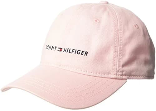 Tommy Hilfiger Men's Crystal Rose Logo Dad Baseball Cap, 100% Cotton, Adjustable Fit - main product image