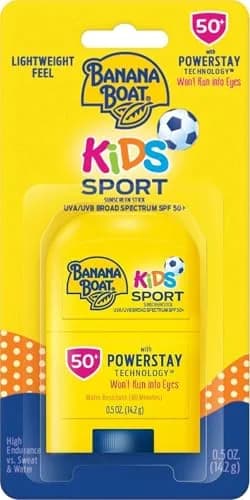 Banana Boat Sport Kids Sunscreen Stick SPF 50, 0.5 oz (14.79 ml) | Tear-Free & Sting-Free Protection thumbnail 1