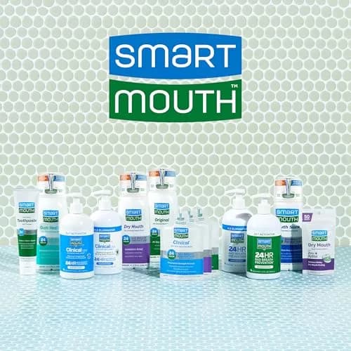 SmartMouth Dry Mouth Zinc Activated Mouthwash, Mint, 16 fl oz (473 ml) | Moisturizes & Eliminates Bad Breath thumbnail 9
