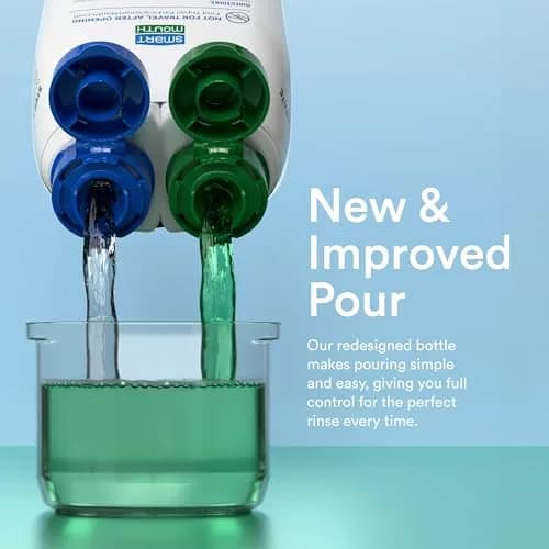 SmartMouth Dry Mouth Zinc Activated Mouthwash, Mint, 16 fl oz (473 ml) | Moisturizes & Eliminates Bad Breath thumbnail 3