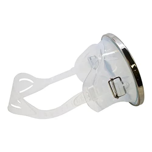 Scuba Choice Spearfishing Free Dive Classic Oval Mask – Stainless Steel Frame with Clear Silicone Skirt for Comfortable Fit and Wide Field of View thumbnail 2