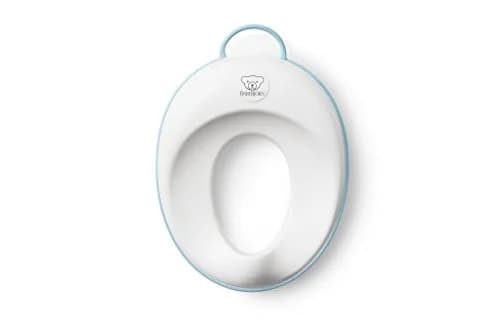 BabyBjörn Toilet Trainer White/Turquoise 29cm (11.5in) | Ergonomic Design for Toddler Potty Training thumbnail 1