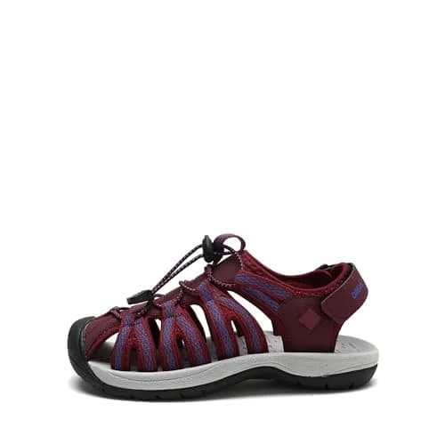 DREAM PAIRS Women's Closed Toe Sport Sandals 24cm (9.5 US) | Adjustable Straps & Cushioned Footbed thumbnail 2