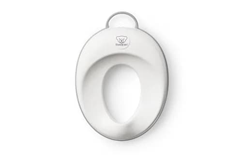 BabyBjörn Toilet Trainer White/Gray | Ergonomic Design for Toddlers, Easy Clean Splashguard thumbnail 1