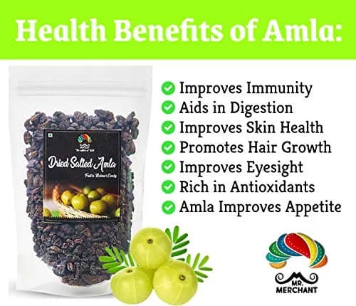 Mr. Merchant Dried Salted Amla 400 gm | Natural, No Preservatives, Rich in Vitamin C thumbnail 2