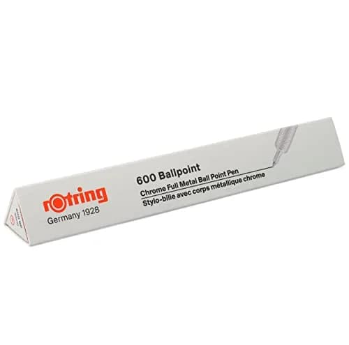 Rotring 600 Ballpoint Pen, Medium Point, Black Ink, Silver Metal Barrel, Refillable, 1 Count | Smooth Ink Flow thumbnail 4