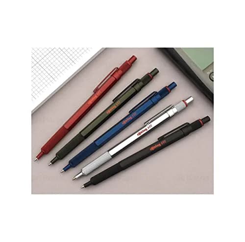 Rotring 600 Ballpoint Pen, Medium Point, Black Ink, Silver Metal Barrel, Refillable, 1 Count | Smooth Ink Flow thumbnail 5