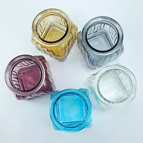 SOCOSY Vintage Crystal Glass Candy Jar with Lid 24 oz | Elegant Kitchen Storage & Wedding Gift thumbnail 8