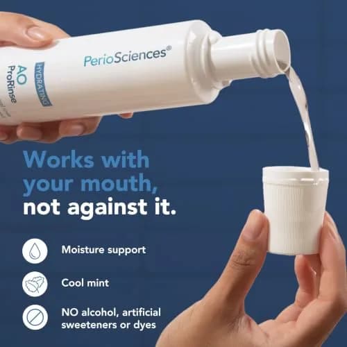 PerioSciences AO ProRinse Hydrating Mouth Rinse 10 Fl Oz | Moisturizing Oral Care for Dry Mouth & Gum Health thumbnail 4