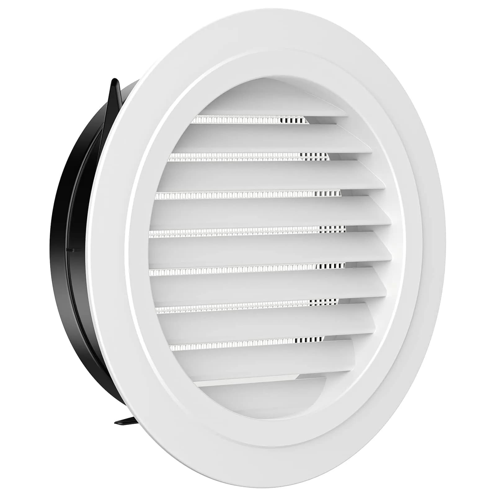 Hon&Guan 8'' Soffit Exhaust Vent, 200mm Round Wall Vent Cover for Bathroom Office Home