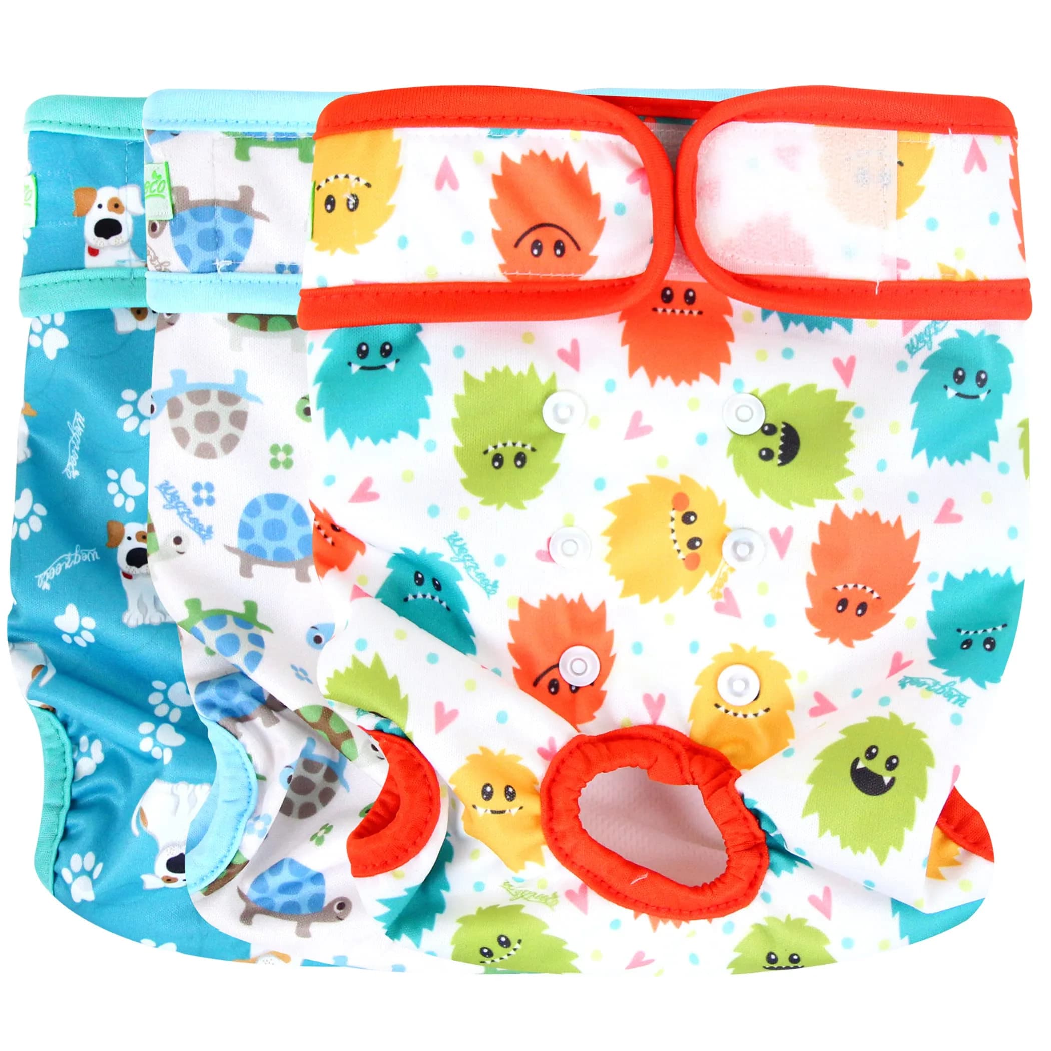 wegreeco Female Dog Diapers Medium | Reusable & Stylish Pattern for Incontinence & Heat