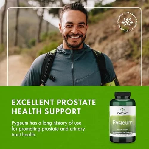 Swanson Pygeum Herbal Supplement for Men 400 mg (480 Capsules Total) | Supports Prostate, Bladder & Urinary Tract Health thumbnail 6