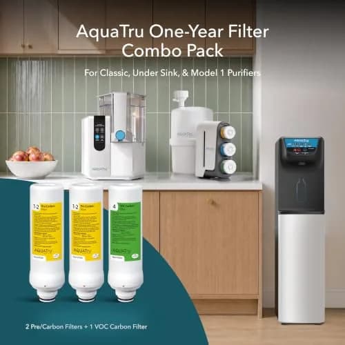AQUA TRU Water Filter 1 Year Supply | Compatible with Reverse Osmosis Purifiers, 3 Pack thumbnail 2