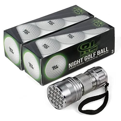 R&L Glow Golf Balls for Night Sports - Tournament Fluorescent 6 Pack | Rechargeable with UV Flashlight thumbnail 9