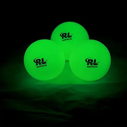 R&L Glow Golf Balls for Night Sports - Tournament Fluorescent 6 Pack | Rechargeable with UV Flashlight thumbnail 2