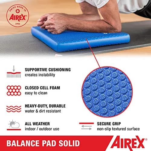 Airex Balance Pad Solid 16" x 18" x 2" | Stable, Non-Slip Foam for Rehab & Fitness thumbnail 4
