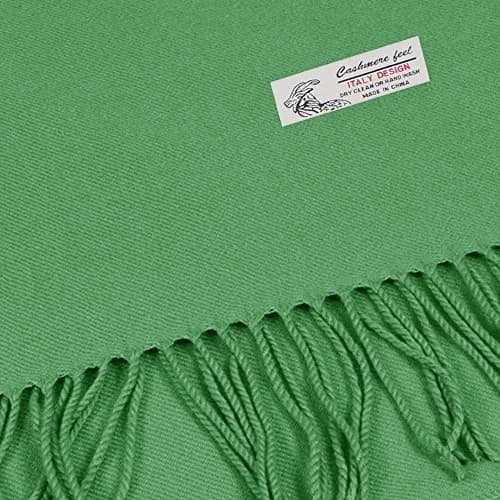 TZ Promise Unisex Winter Scarf Solid Color Cashmere Feel Long Warm | Versatile & Light for All Seasons thumbnail 2