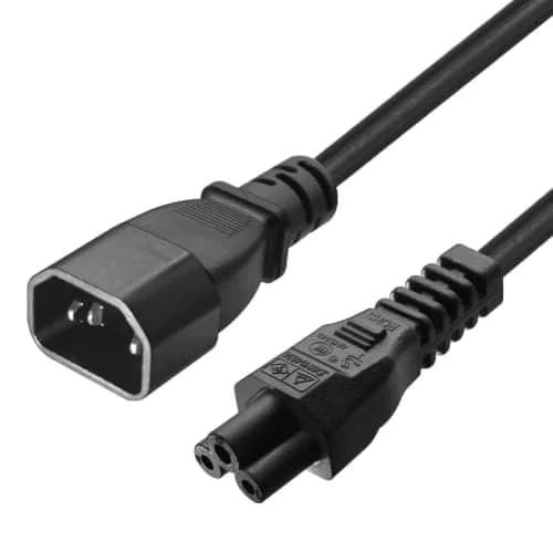 Tekit IEC C14 to C5 Power Cord 1.8m (6ft) | 3-Prong Laptop Power Cable Replacement thumbnail 1