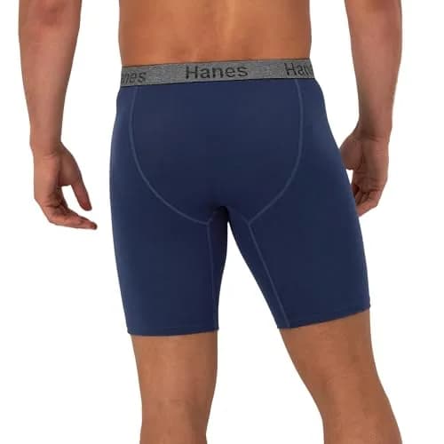 Hanes Mens 3-Pack Comfort Flex Fit Ultra Soft Stretch Briefs, Long Leg, Small | Breathable Cotton Blend for All-Day Comfort thumbnail 3