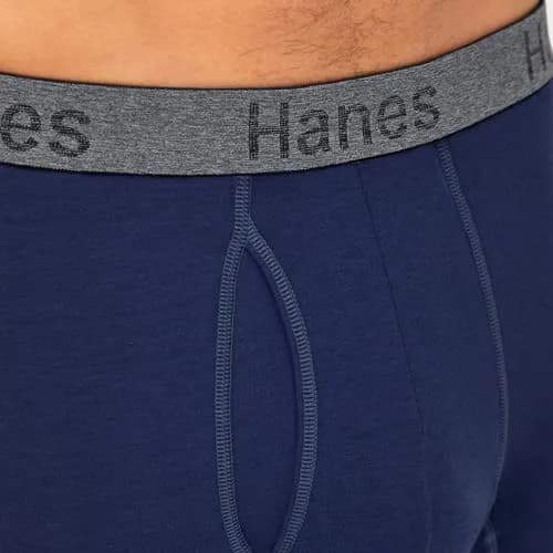 Hanes Mens 3-Pack Comfort Flex Fit Ultra Soft Stretch Boxer Briefs, Long Leg 20cm (8") Inseam, Medium | Breathable Cotton Blend for All-Day Comfort thumbnail 5