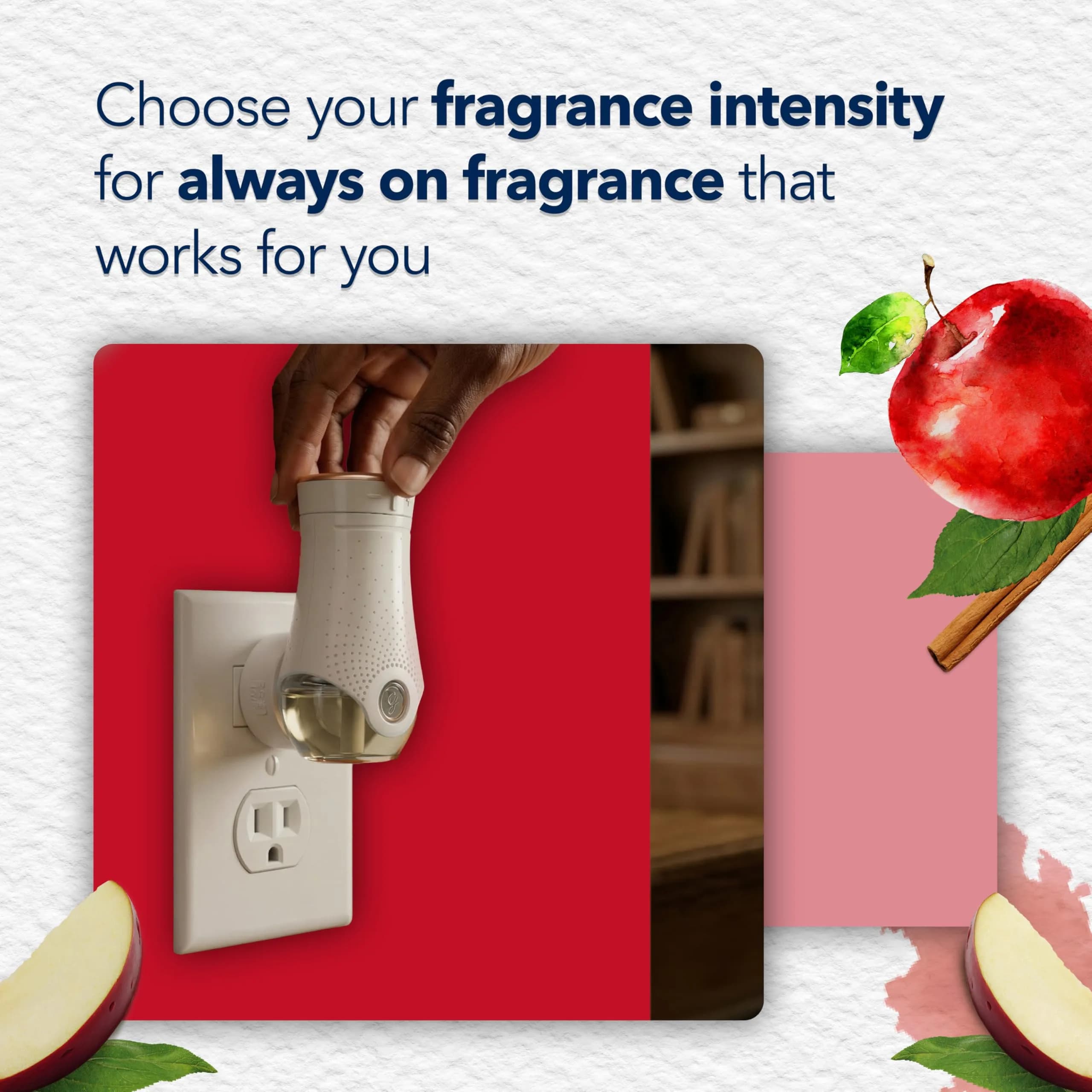 Glade Dewdrop Petals Apple Cinnamon PlugIns Refills Air Freshener, 5 Count | USA Import, Essential Oils - view 7