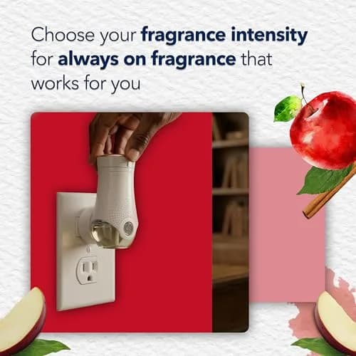 Glade Apple Cinnamon PlugIns Refills 3.35 Fl Oz (100 ml) | Continuous Fragrance for Home & Bathroom thumbnail 7