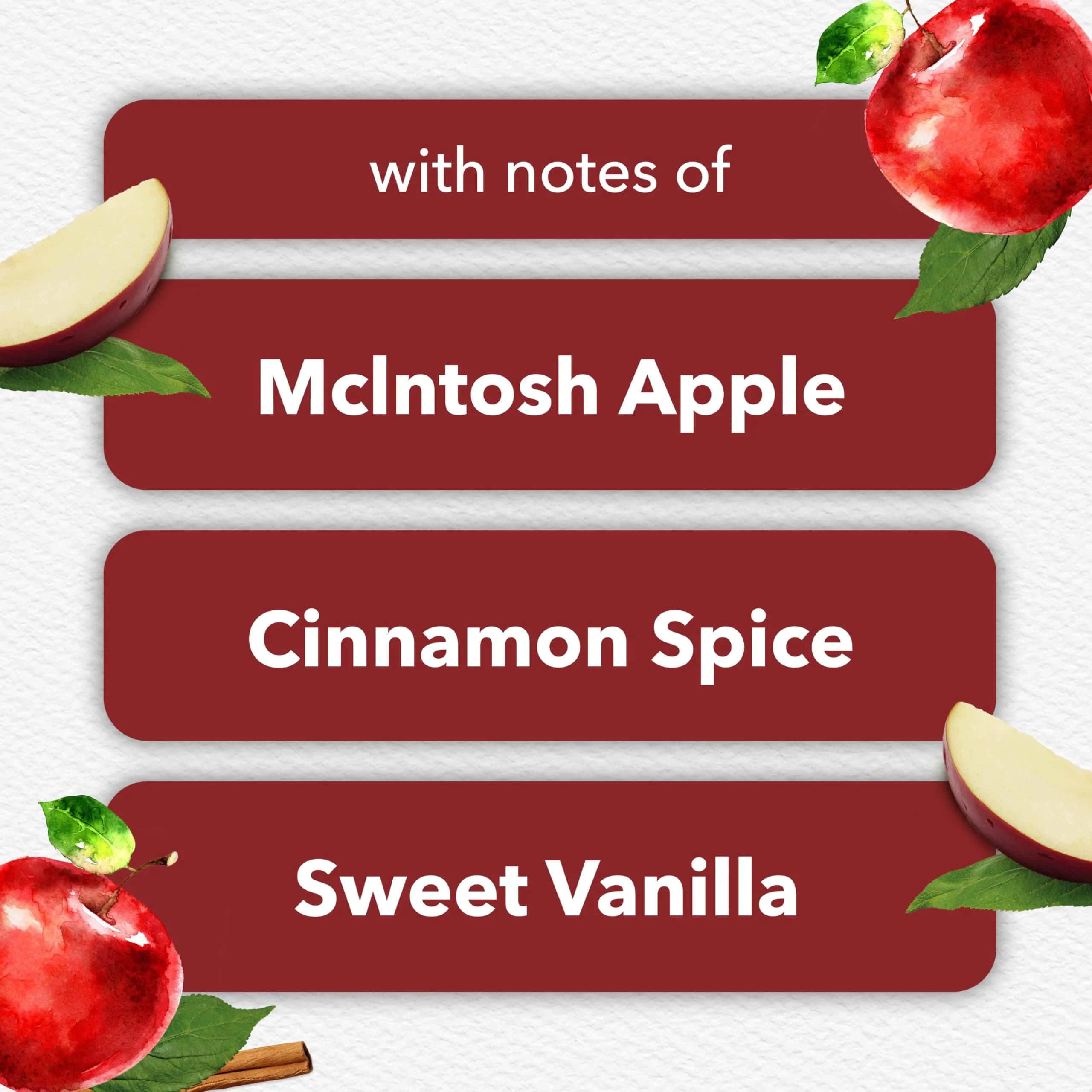 Glade Dewdrop Petals Apple Cinnamon PlugIns Refills Air Freshener, 5 Count | USA Import, Essential Oils - view 4