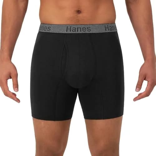 Hanes Men’s 3-pack Comfort Flex Fit Boxer Briefs Small US | Ultra-Soft Cotton Stretch Fit thumbnail 2