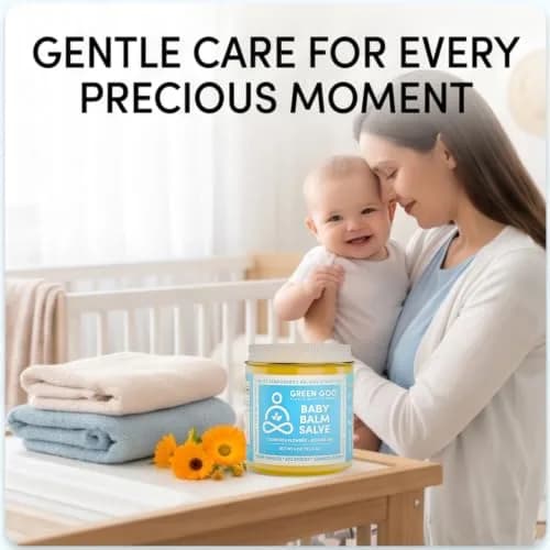 Green Goo Baby Balm, Organic Gentle Moisturizing & Soothing Baby Lotion, 4 Oz Jar | Supports Sensitive Skin & Skin Irritations thumbnail 7