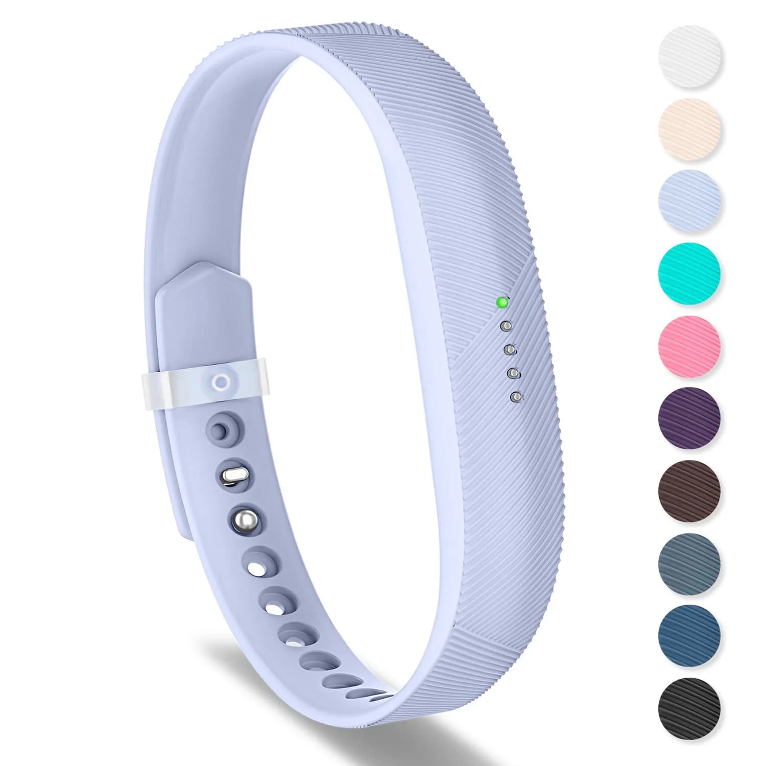 Greeninsync Silicone Watch Band for Fitbit Flex 2, Small, Lavender | Secure Fit & Durable Material - main product image