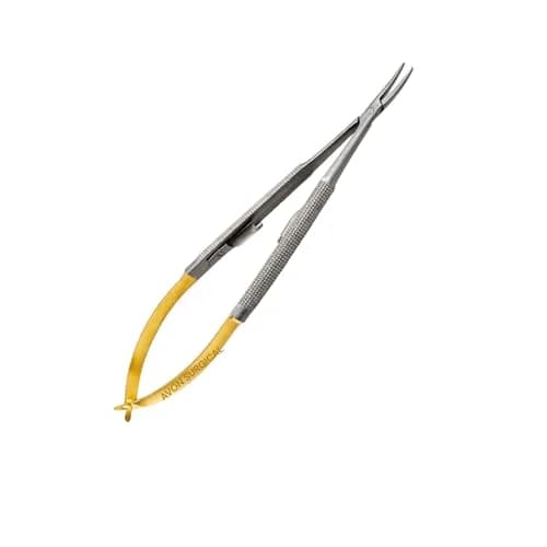 Cynamed German Stainless Set of 5 Micro Surgical Scissors & Needle Holders | 6 Inch Precision Instruments thumbnail 5