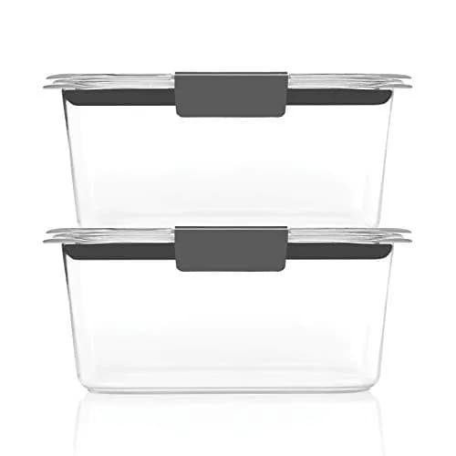 Rubbermaid Brilliance BPA-Free Food Storage Containers, Medium Deep, 4.7 Cup (1.1L) 2-Pack | Airtight & Leak-Proof for Indian Kitchens thumbnail 2