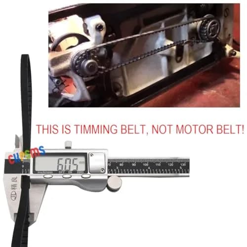 ckpsms Timing Belt #37977 6mm Width 91 Teeth Compatible with Singer Sewing Machines thumbnail 2