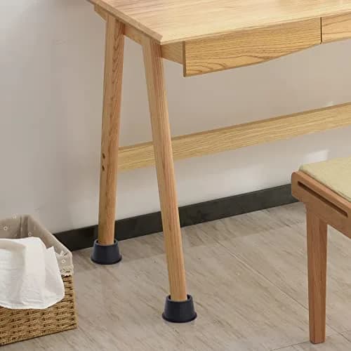 BTSD-home Round Bed Risers 3 Inch (7.62 cm) - 4 Pack | Heavy Duty Plastic Furniture Lifts for Under-Bed Storage thumbnail 5