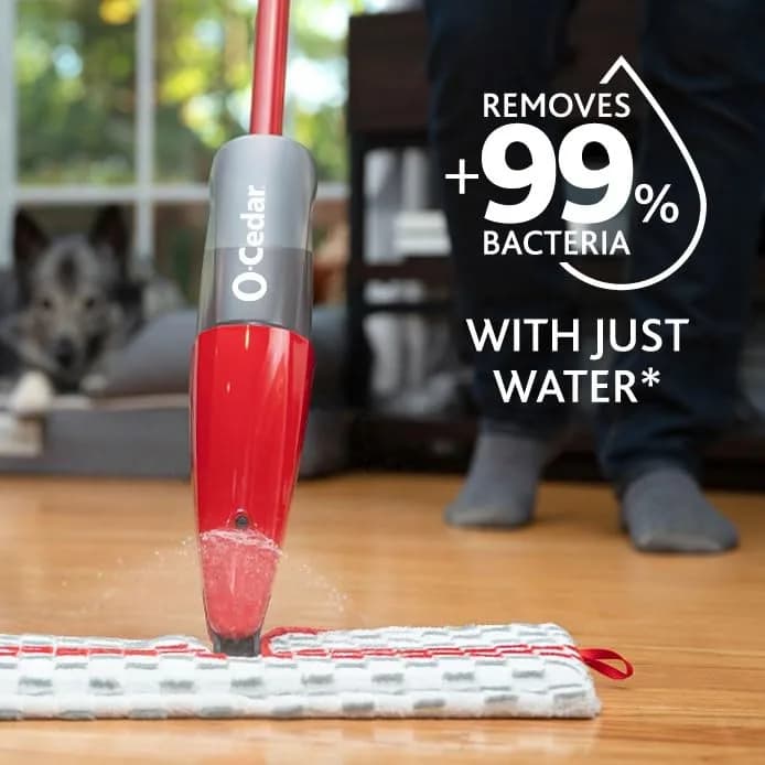 O-Cedar ProMist MAX Microfiber Spray Mop with 1 Extra Refill | Removes 99% of Bacteria with Water thumbnail 3