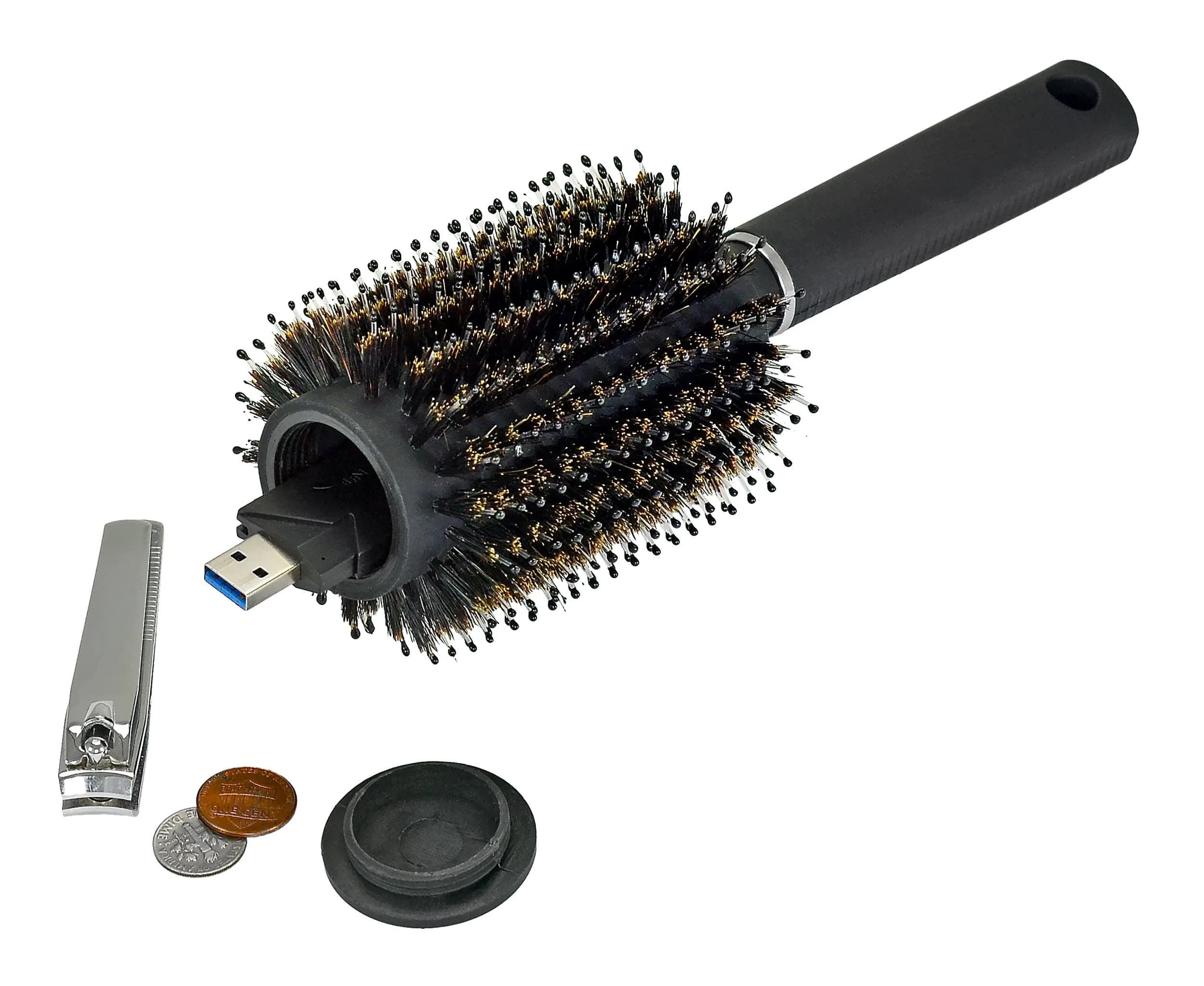 Southern Homewares Hair Brush Diversion Safe | 5.55 cu in (9.35" x 3.45" x 3.45") - view 2