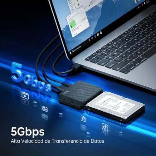 FIDECO SATA/IDE to USB 3.0 Adapter for 2.5/3.5 Inch HDD & DVD/CD Drive | Universal Compatibility thumbnail 3