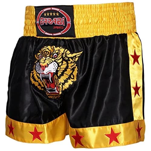 Farabi Sports Muay Thai Shorts Men Women Cage Fighting MMA Kickboxing X-Small | Lightweight, Durable & Comfortable thumbnail 3