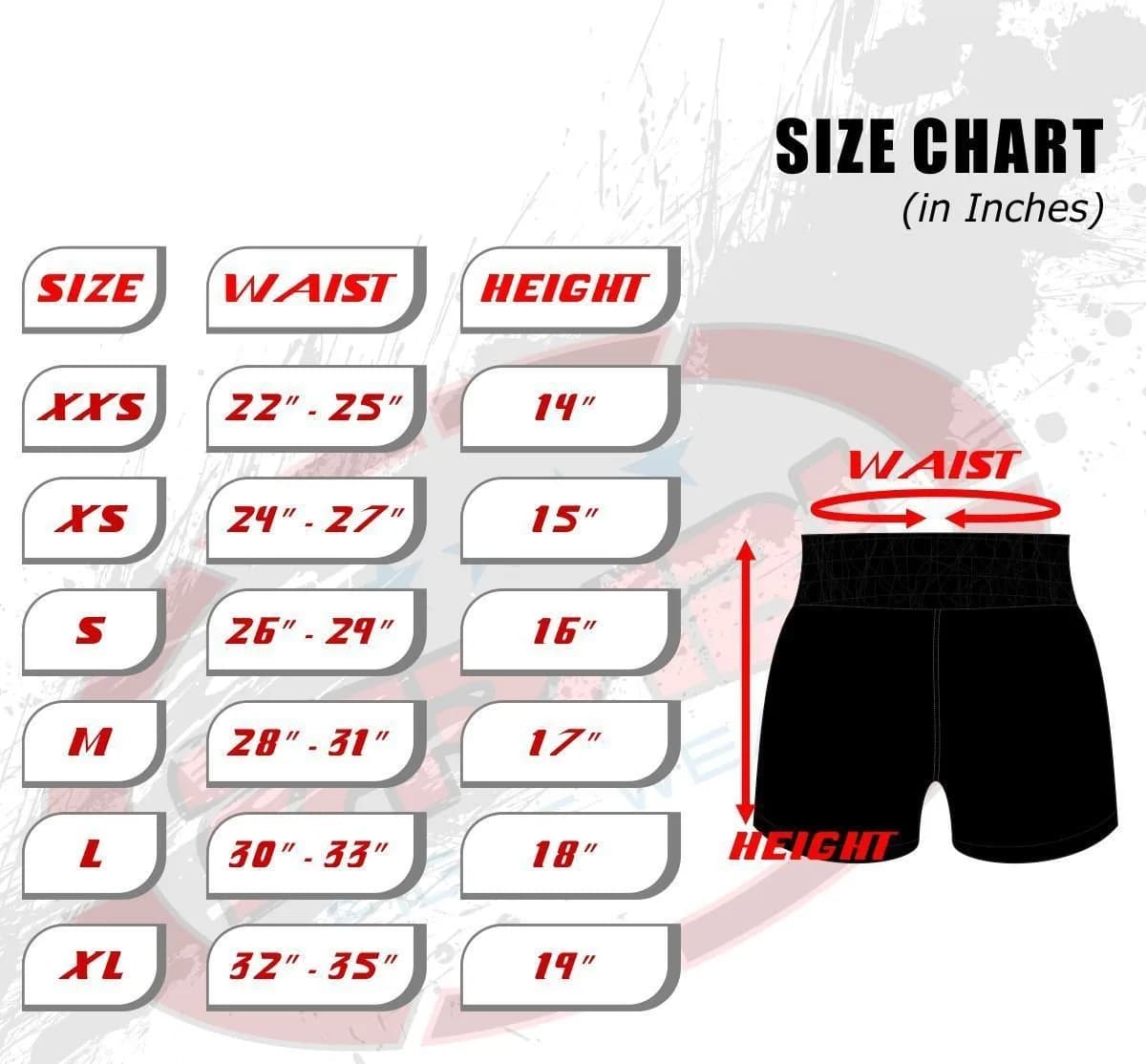 Farabi Sports Muay Thai Shorts Men Women Cage Fighting MMA Kickboxing X-Small | Lightweight, Durable & Comfortable