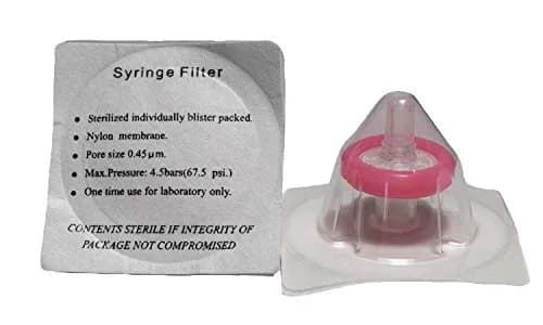 Advangene Syringe Filter Sterile Nylon 0.45μm 13mm Pink | Laboratory Micro-Filtration thumbnail 1