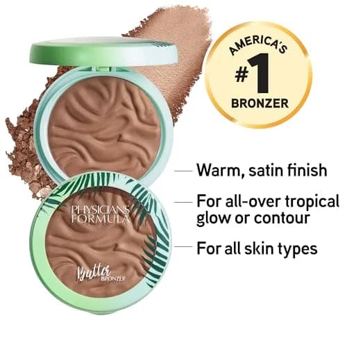 Physicians Formula Murumuru Butter Bronzer Deep Bronzer | Silky Glow, Dermatologist Tested, Hypoallergenic, Vegan & Cruelty-Free thumbnail 2
